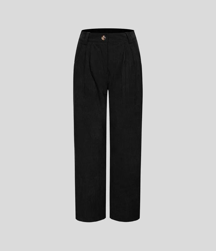 Ania™ - Medelhög midja Casual Corduroy Broek