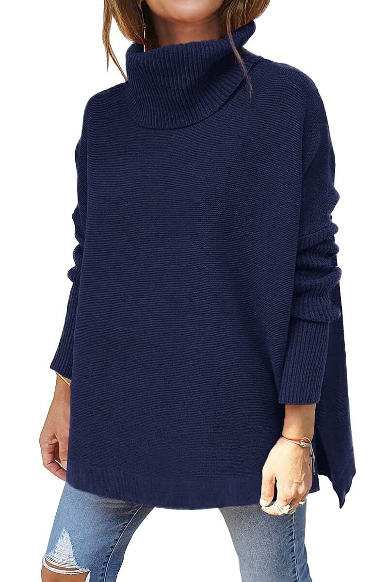 Anna™ - Oversized tröja med turtleneck i ull