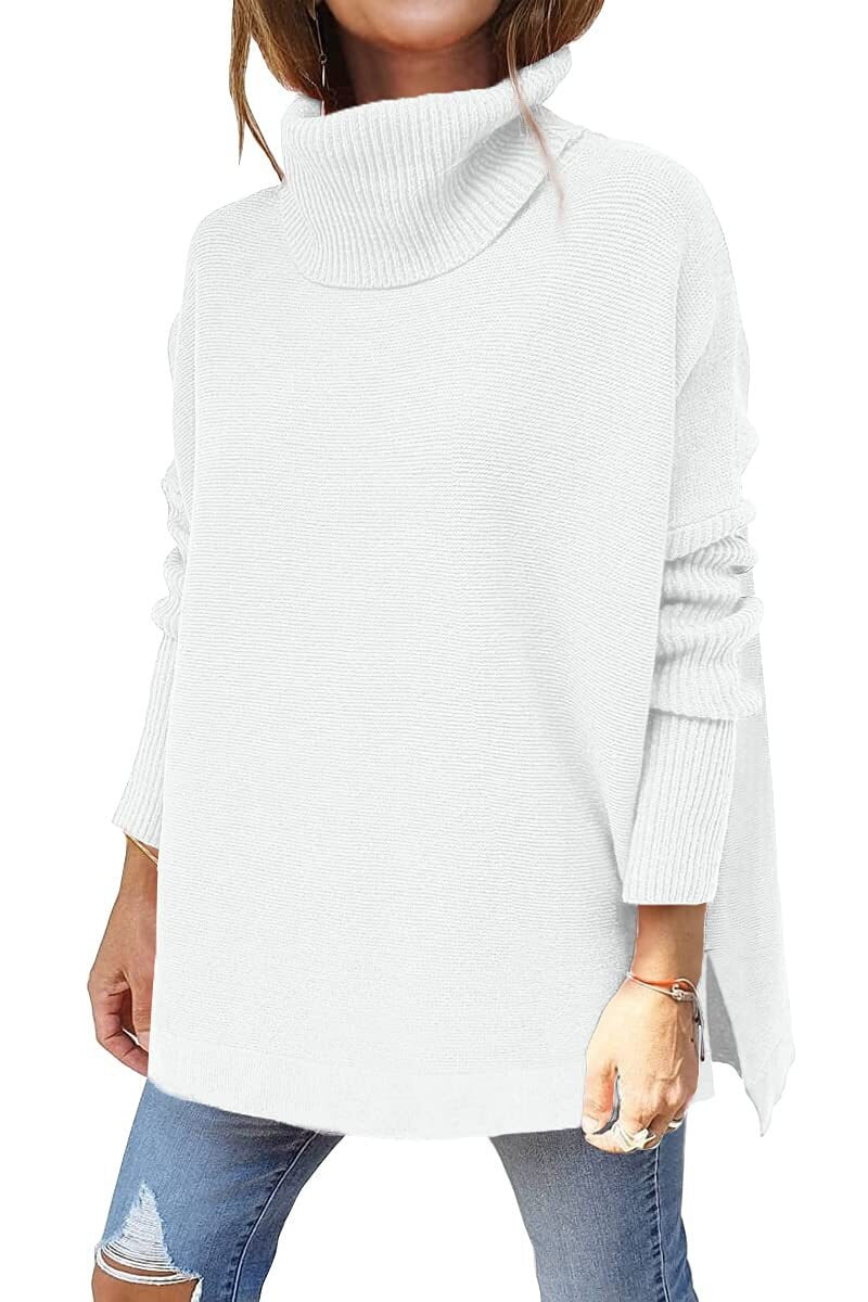 Anna™ - Oversized tröja med turtleneck i ull