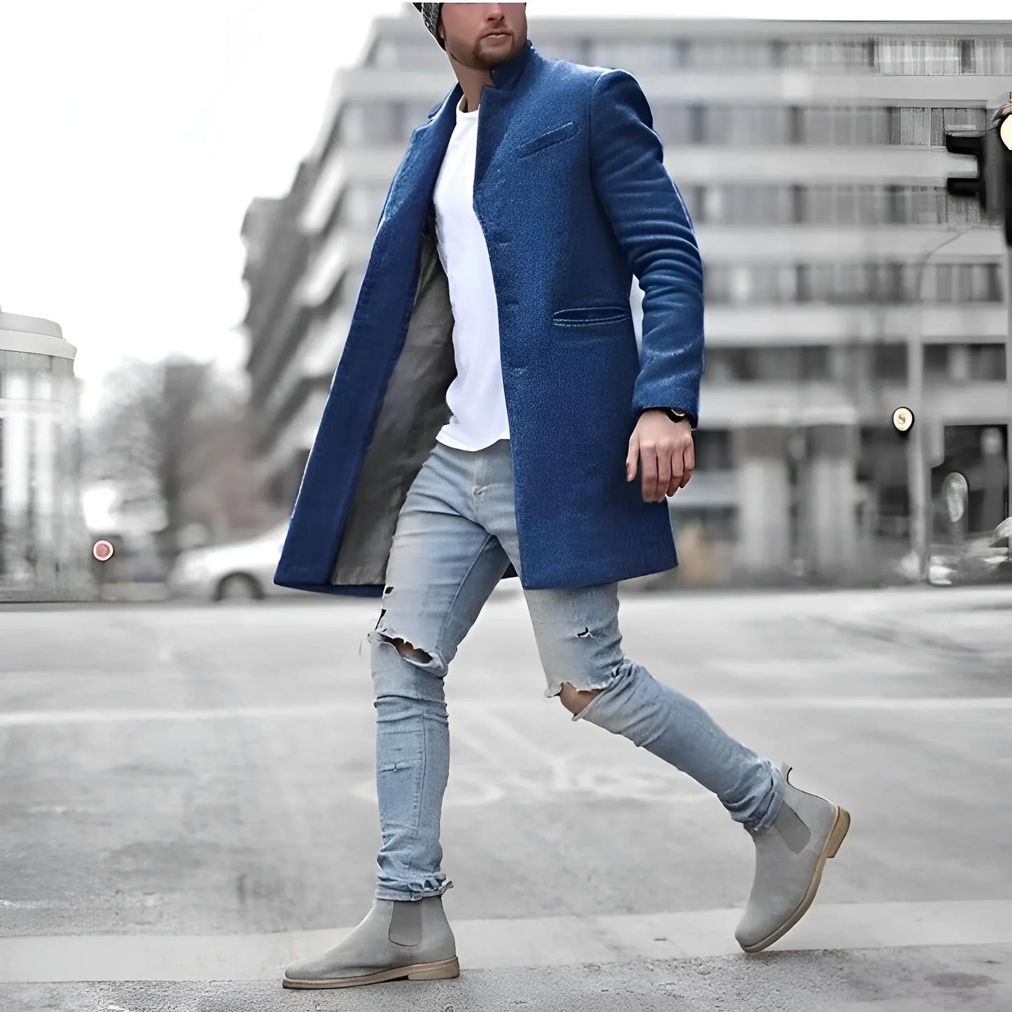 Levi™ - Elegant Lång Duster i Ull