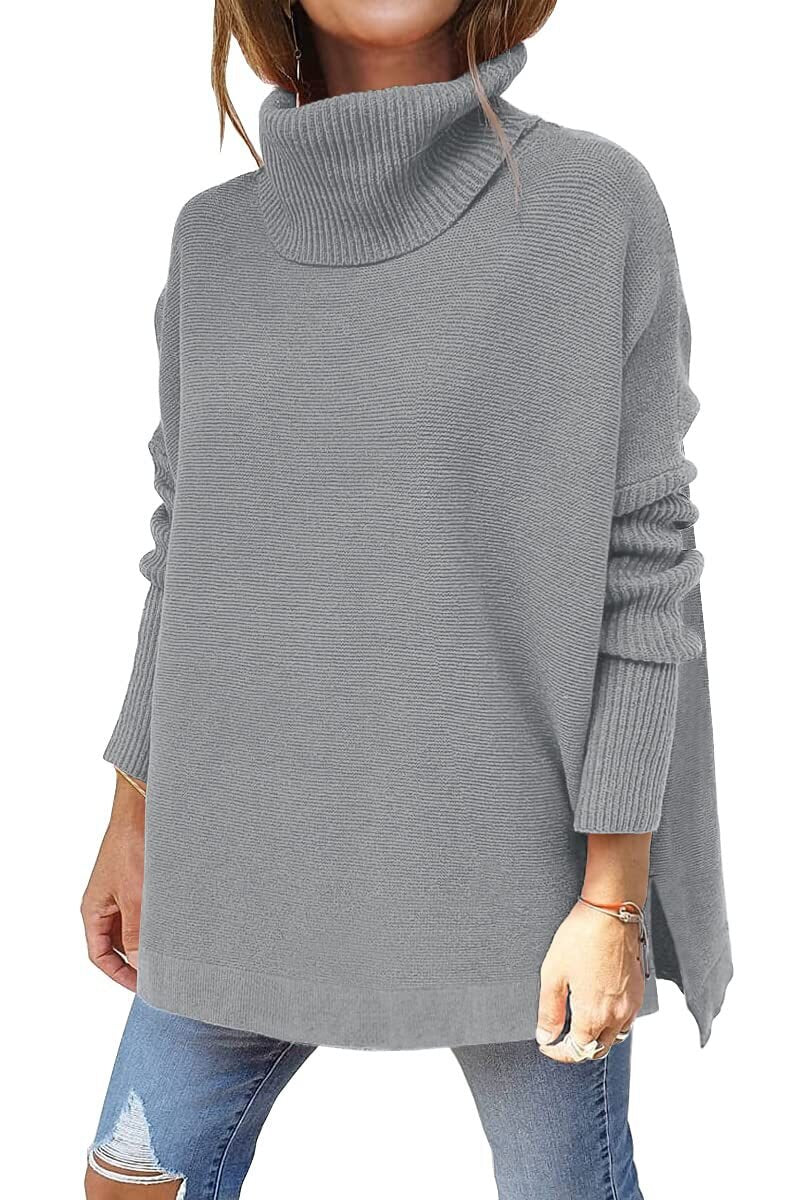 Anna™ - Oversized tröja med turtleneck i ull