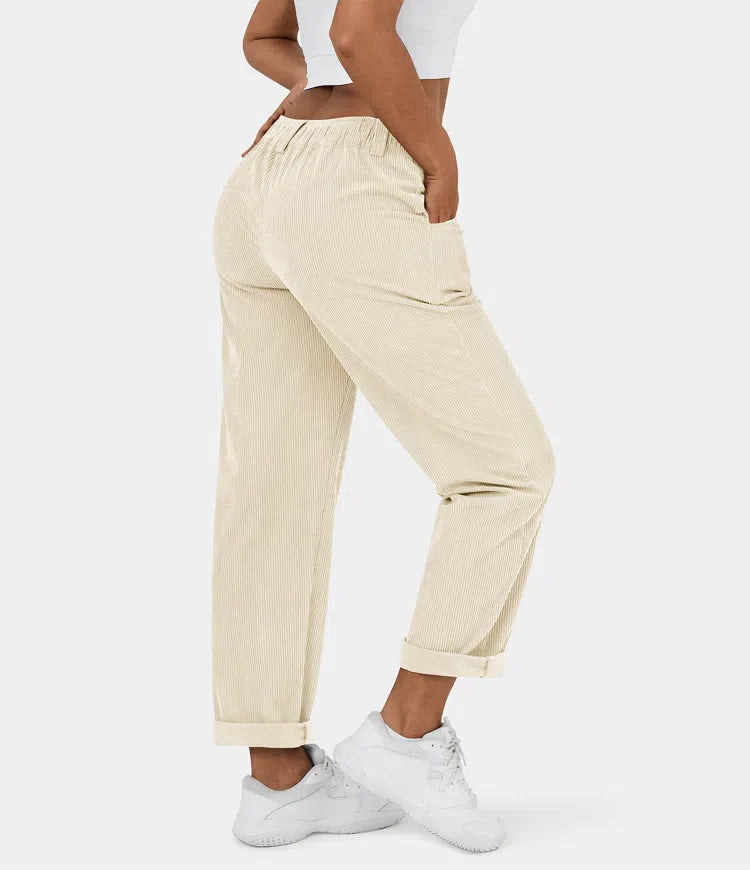 Ania™ - Medelhög midja Casual Corduroy Broek