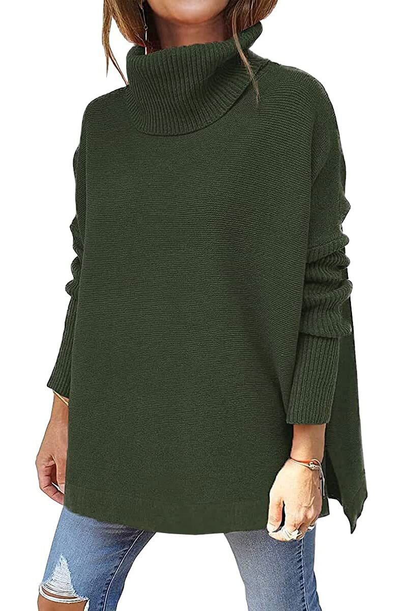 Anna™ - Oversized tröja med turtleneck i ull