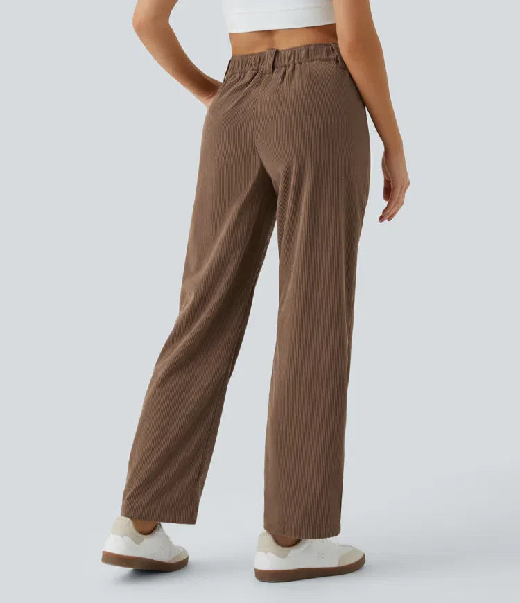 Ania™ - Medelhög midja Casual Corduroy Broek